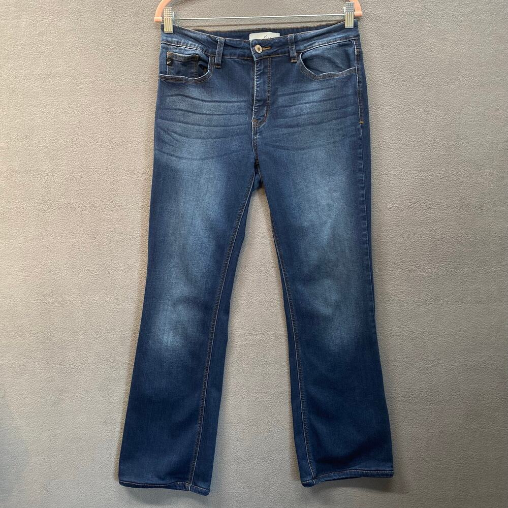 Kancan Bootcut Mid Rise Jean Womens 31 Blue Style EL1041DC Stretch Comfort Denim